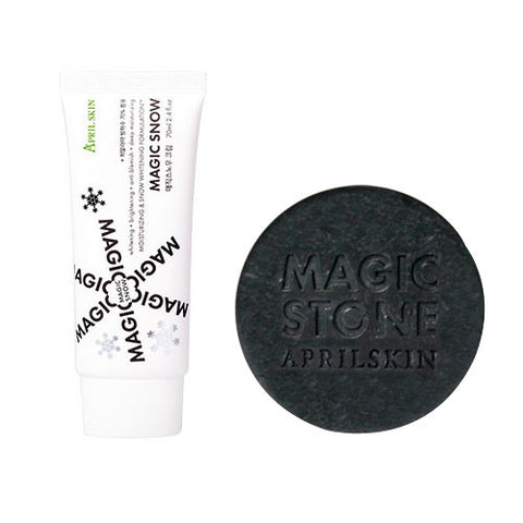 April Skin Magic Snow Cream + Magic Stone