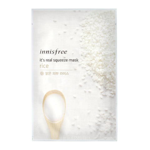 innisfree it's real squeeze mask rice (5ea)