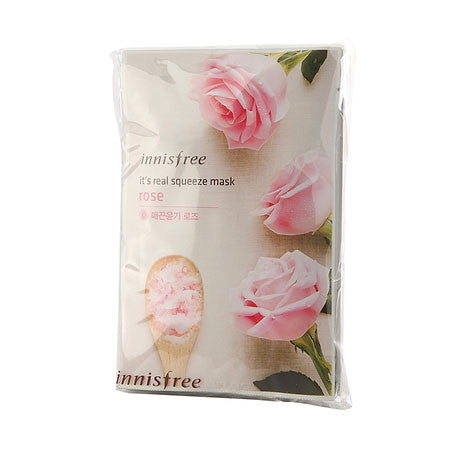 innisfree it's real squeeze mask rose (5ea)