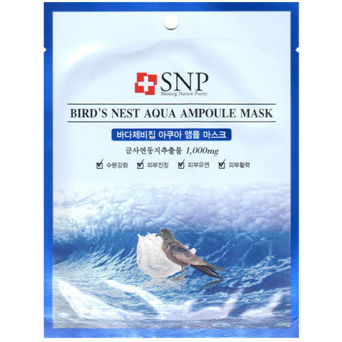 SNP Bird's Nest Auqa Ampoule Mask (1ea)