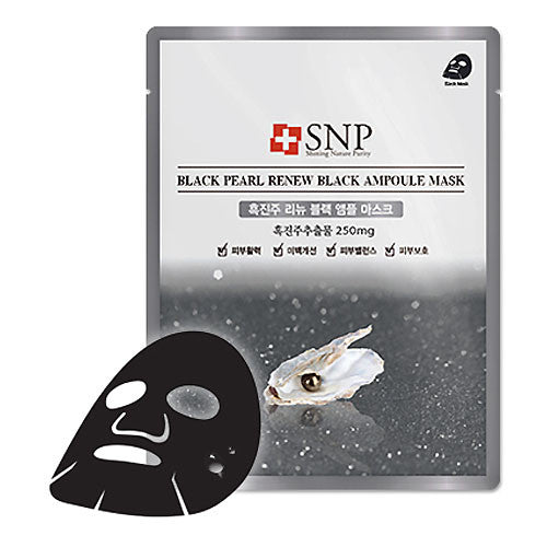 SNP Black Pearl Renew Black Ampoule Mask (1ea)